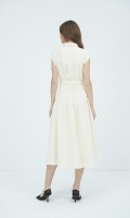 SIXDO Woven Flared Dress for Women